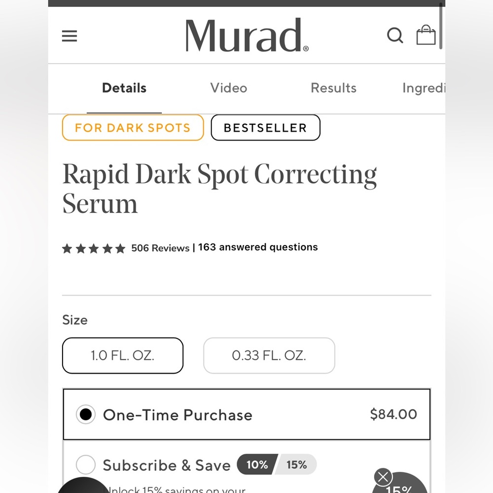 Murad Rapid Dark Spot Correcting Serum - Picture 3 of 8